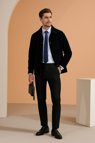 Áo khoác nhung tăm D01