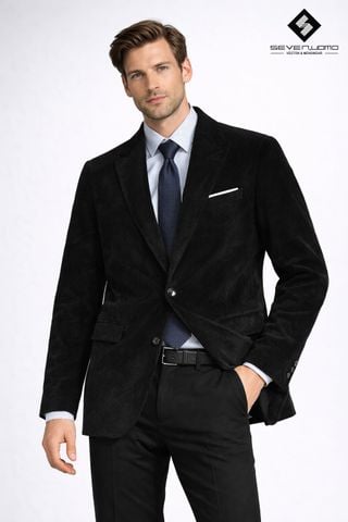 Áo vest nhung tăm đen D62