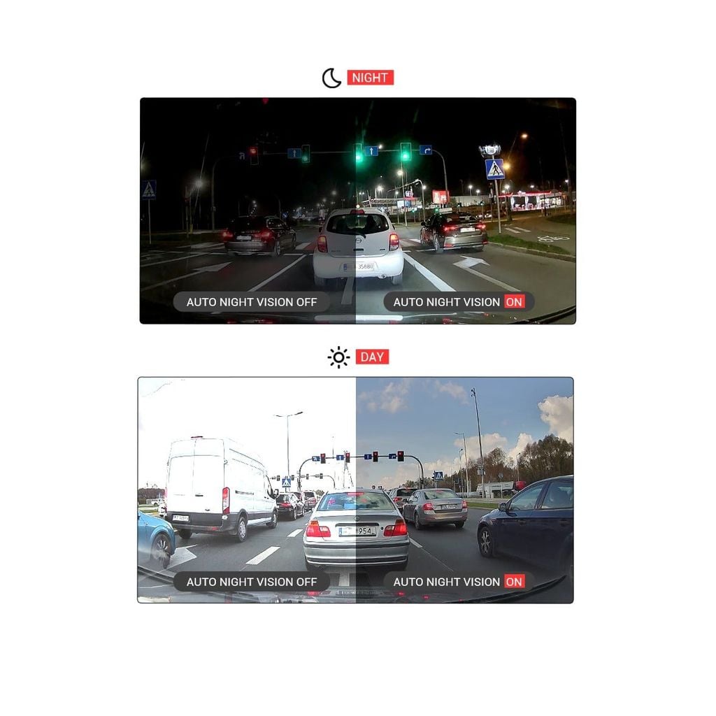 Camera Hành Trình Ô Tô FineVu GX1000 Trước Sau QHD