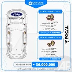 Độ loa ô tô Ford Territory  (6 loa - 8 loa)