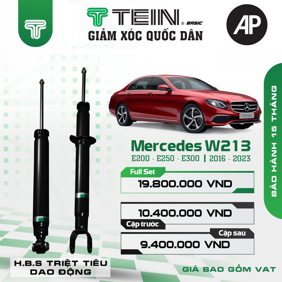 Giảm xóc ô tô Tein Basic MERCEDES W213 – E200, E250, E300 (2016+)