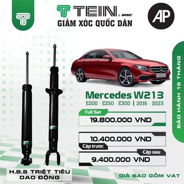 Giảm xóc ô tô Tein Basic MERCEDES W213 – E200, E250, E300 (2016+)
