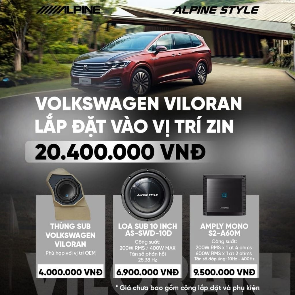 Độ loa ô tô Volkswagen Viloran