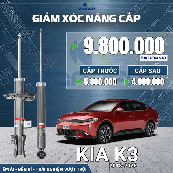 Giảm xóc ô tô Roadfit KIA K3 2018-2025