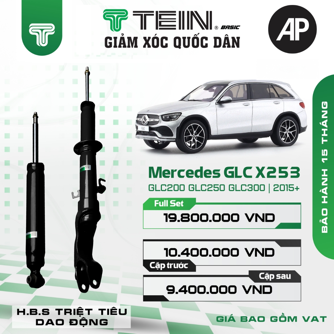 Giảm xóc ô tô Tein Basic MERCEDES GLC-CLASS X253 – GLC200, GLC250, GLC300 (2015+)