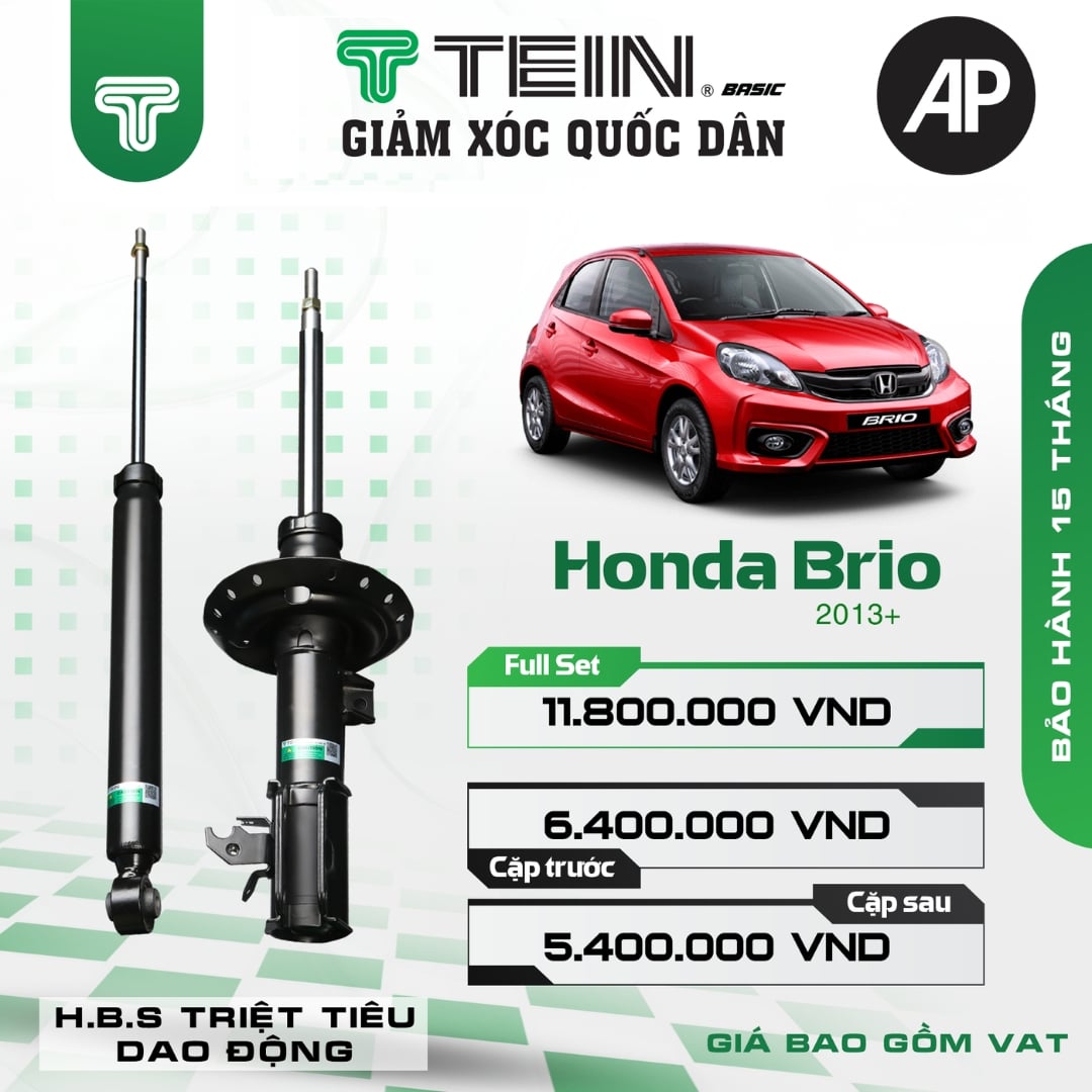 Giảm xóc ô tô Tein Basic HONDA BRIO (2013+)