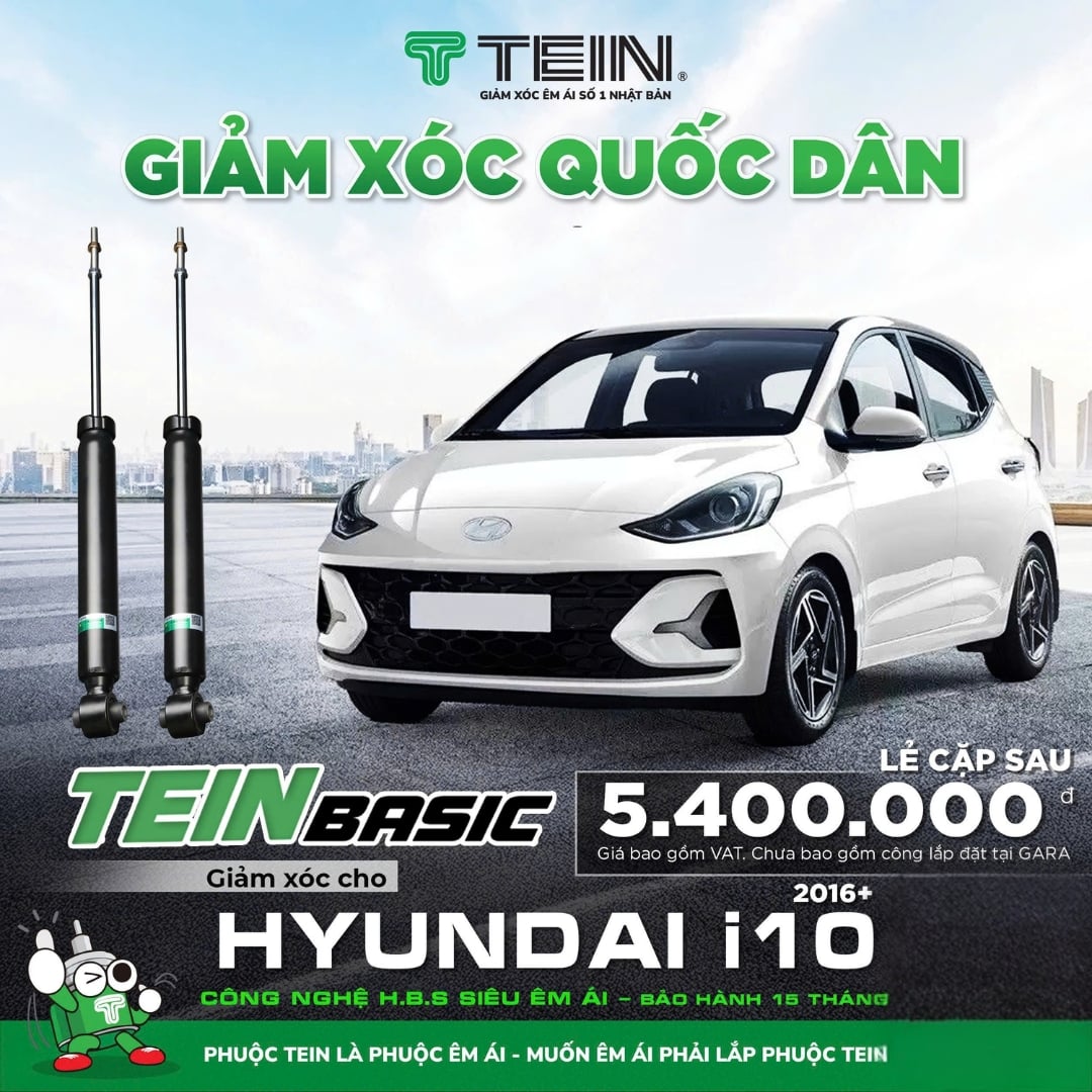 Giảm xóc ô tô Tein Basic HYUNDAI I10 (2016+)