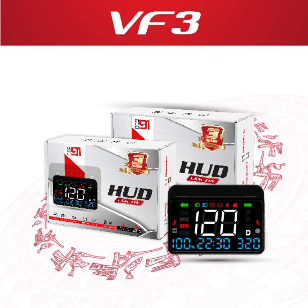 HUD hiển thị kính lái ô tô Vinfast Vf3