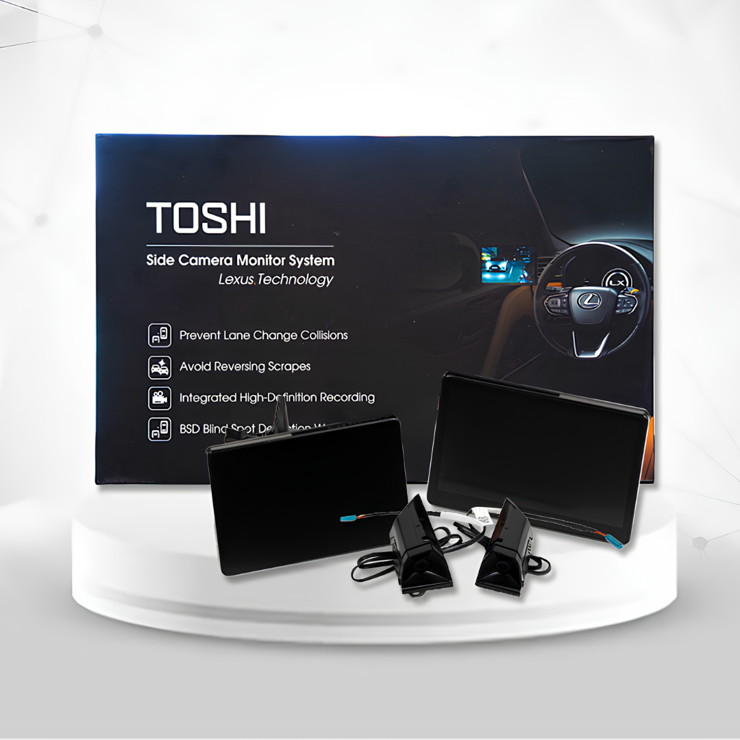 Bộ gương điện tử Toshi Side Camera Monitor System gồm 2 màn hình 5,9 inch và 2 camera hai bên