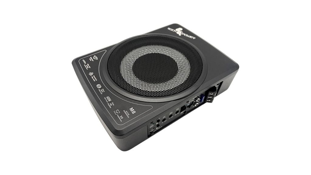 Combo Sub Điện Gầm Ghế Rock Power M8 Tặng Bộ 4 Loa Rainbow EL-C260S