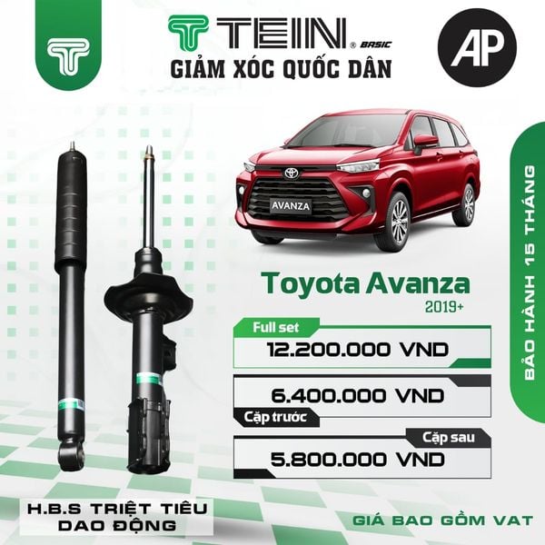 Giảm xóc ô tô Tein Basic TOYOTA AVANZA (2019+)