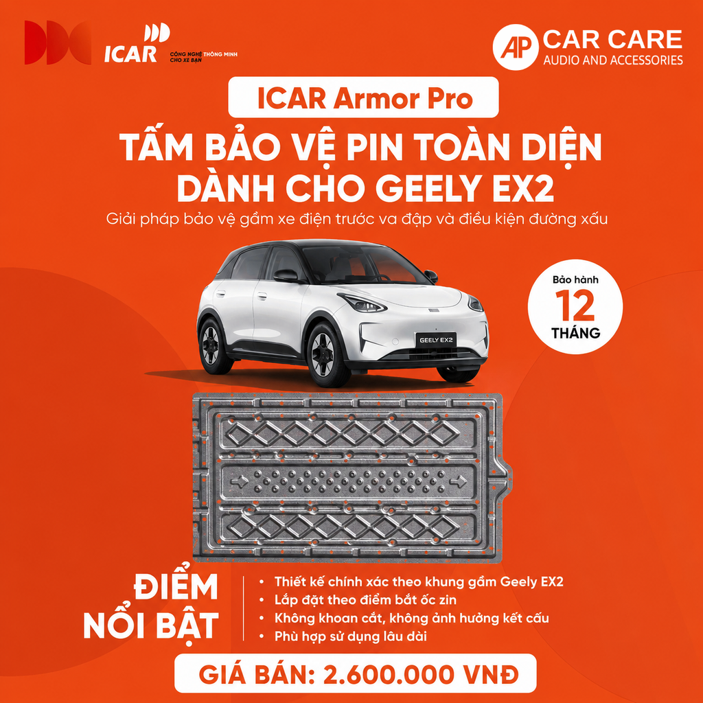 Icar Tấm Bảo Vệ Pin Geely EX2 | Bảo vệ pin toàn diện