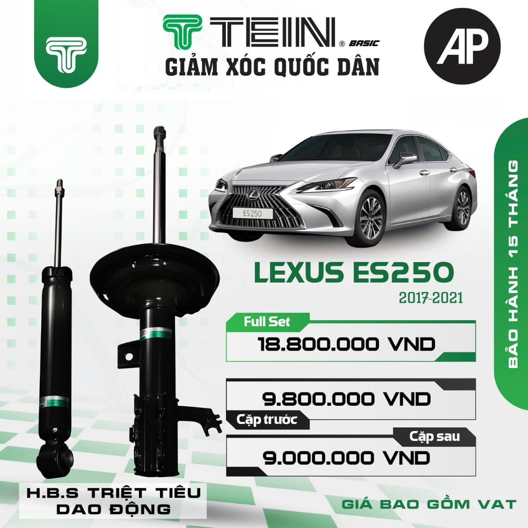 Giảm xóc ô tô Tein Basic LEXUS ES250 (2017-2021)