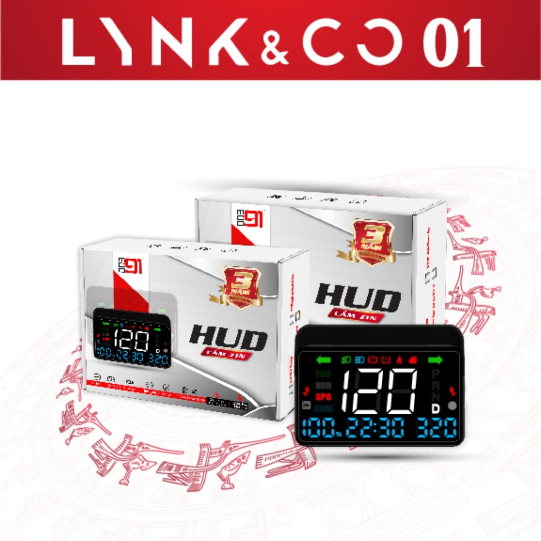 HUD hiển thị kính lái ô tô Link & co 01