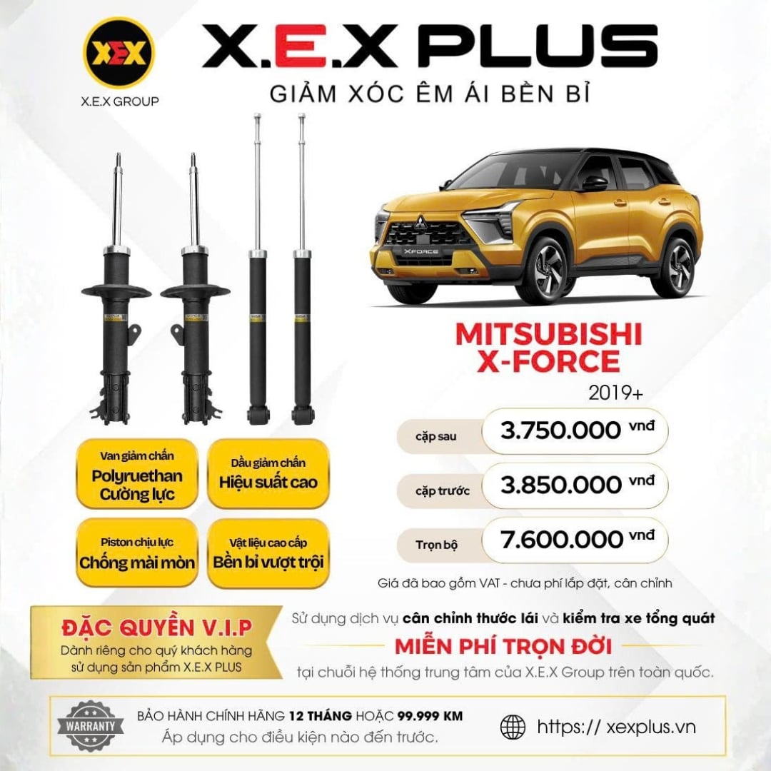 Giảm Xóc Ô Tô Mitsubishi Xforce X.E.X Plus
