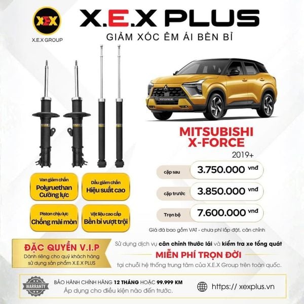 Giảm xóc ô tô XEX Plus Mitsubishi X-Force 2019+
