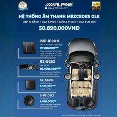 Độ loa ô tô Mercedes Benz GLK