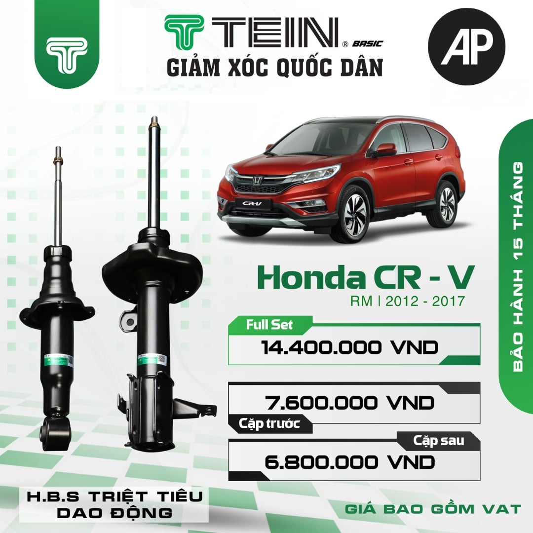 Giảm xóc ô tô Tein Basic HONDA CR-V RM (2012-2017)