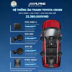 Độ loa ô tô Toyota Cross