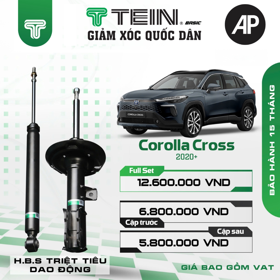 Giảm xóc ô tô Tein Basic TOYOTA COROLLA CROSS (2020+)