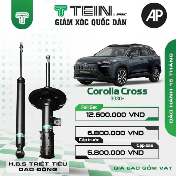 Giảm xóc ô tô Tein Basic TOYOTA COROLLA CROSS (2020+)
