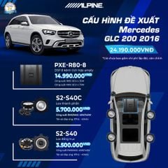 Độ loa ô tô Mercedes GLC 200