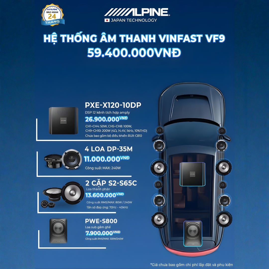 Độ loa ô tô VF9