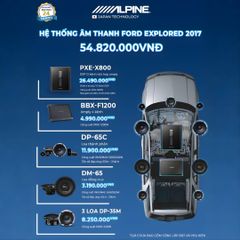 Độ loa ô tô Honda Ford Explorer