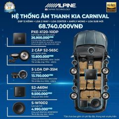 Độ loa ô tô Kia Carnival