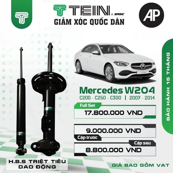 Giảm xóc ô tô Tein Basic MERCEDES C-CLASS W204 – C200, C250, C300 (2007-2015)