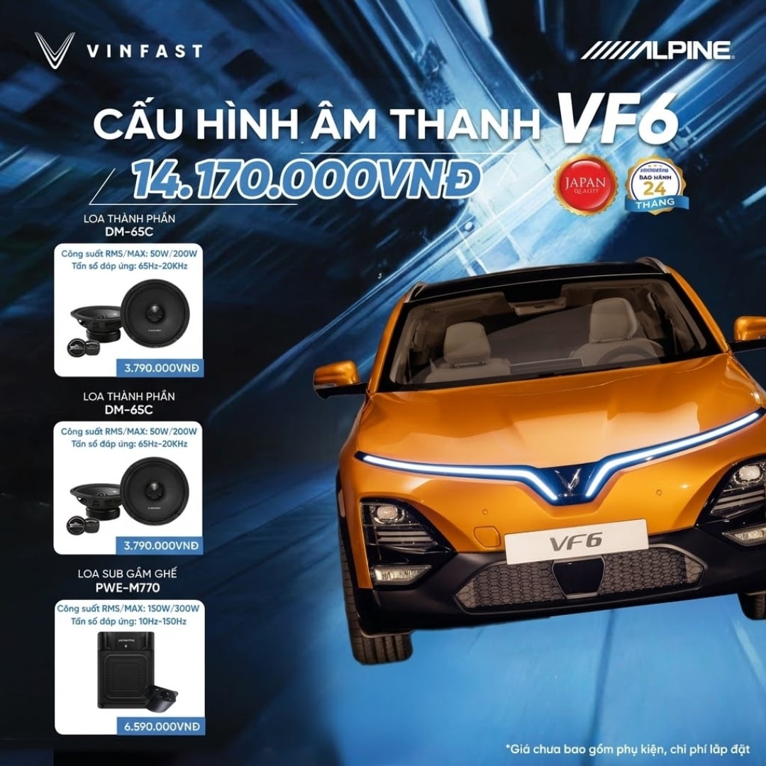 Độ loa ô tô Vinfast VF6