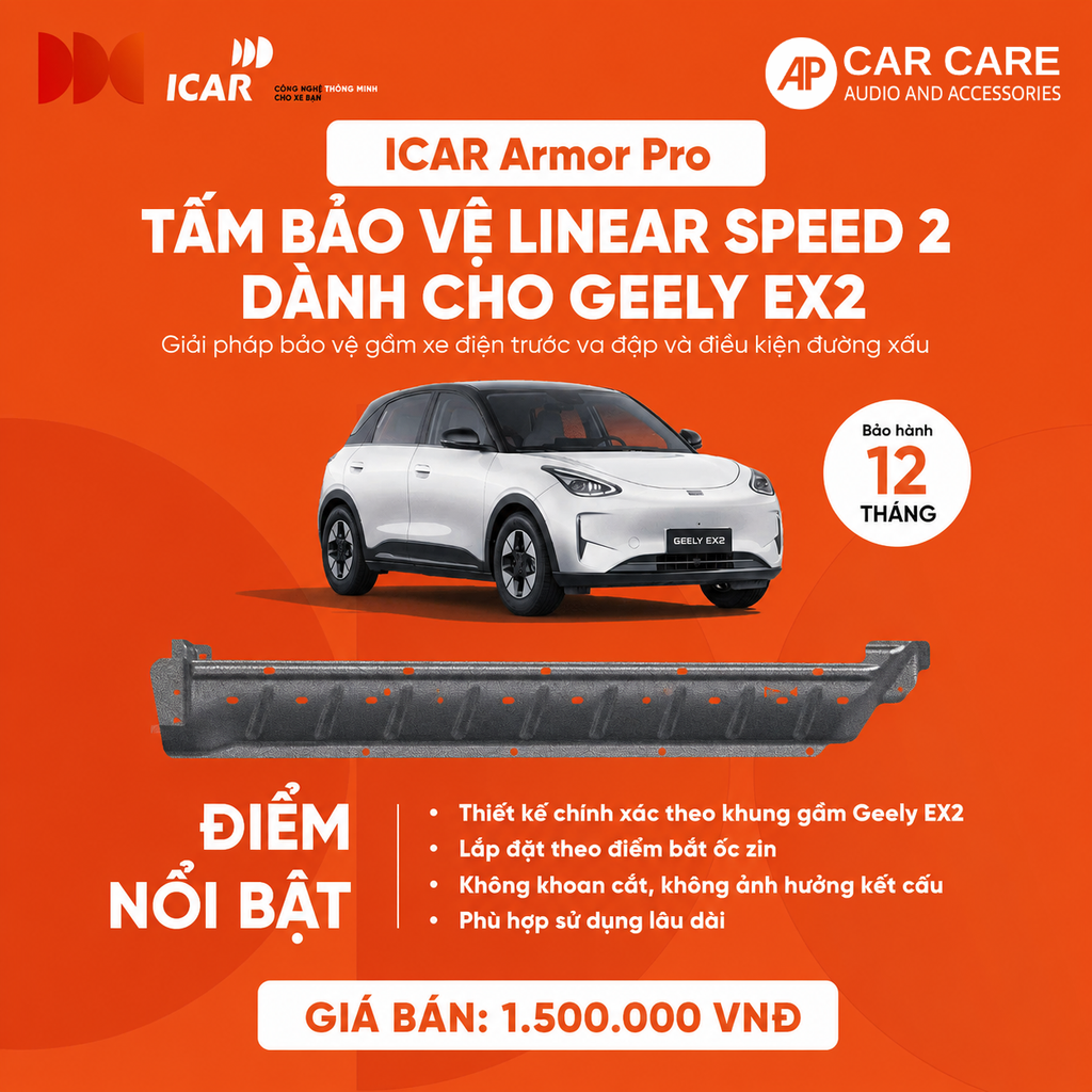 Icar Tấm Bảo Vệ Pin Geely EX2 | Bảo vệ pin toàn diện