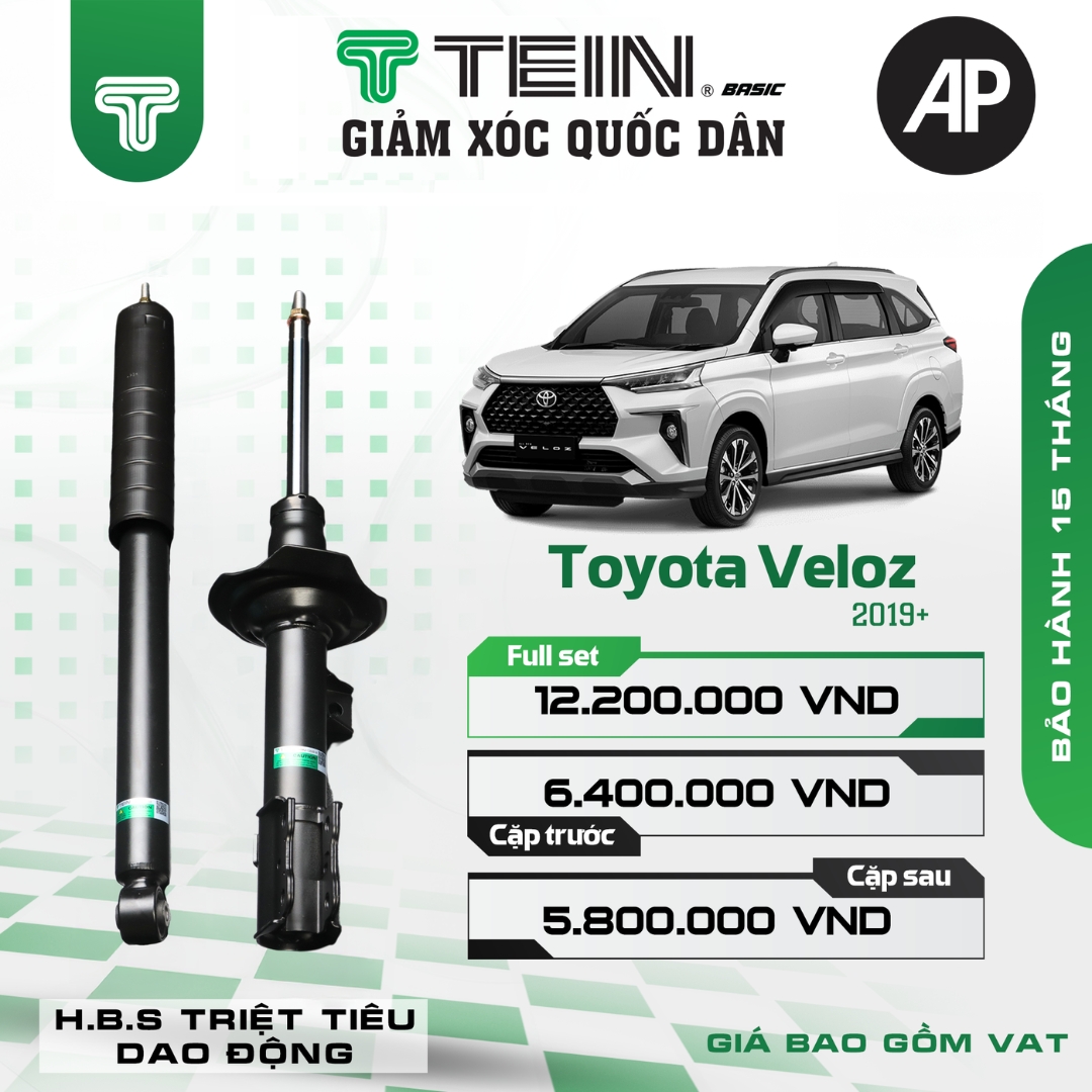 Giảm xóc ô tô Tein Basic TOYOTA VELOZ (2019+)
