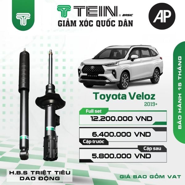 Giảm xóc ô tô Tein Basic TOYOTA VELOZ (2019+)