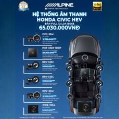 Độ loa ô tô Honda Civic