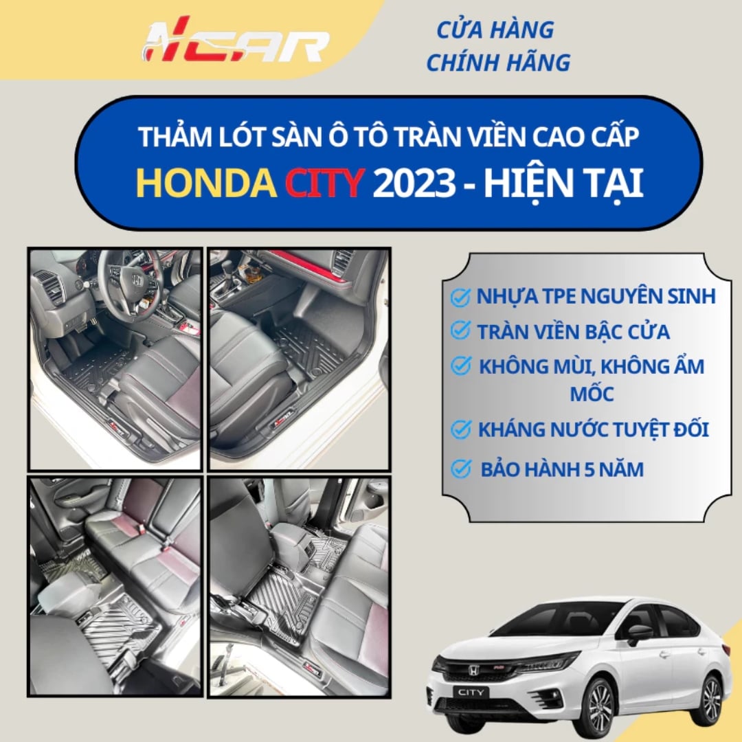 Thảm lót sàn ô tô Ncar HONDA CITY (2017-2025)