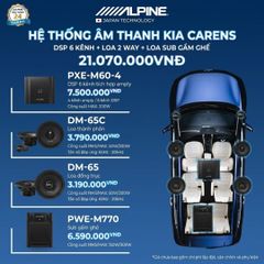 Độ loa ô tô Kia Caren