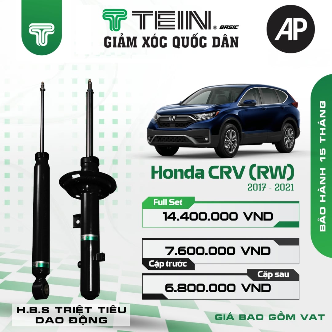Giảm xóc ô tô Tein Basic HONDA CR-V RW (2017-2021)