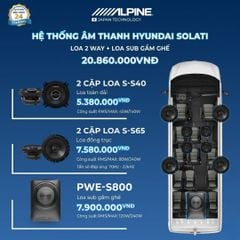 Độ loa ô tô  Huyndai Solati