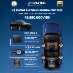 Độ loa ô tô Honda CRV