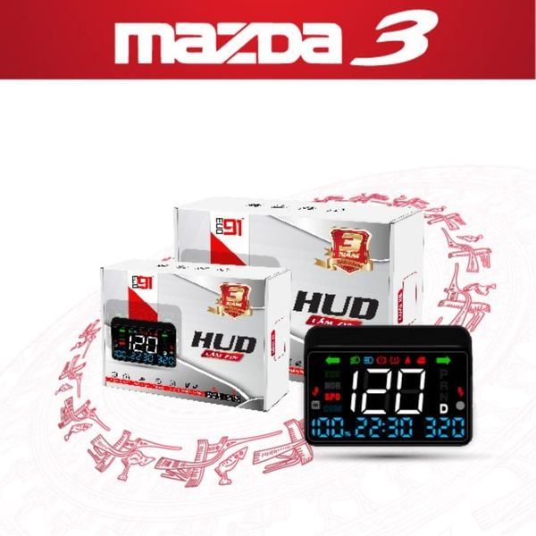 HUD hiển thị kính lái ô tô Mazda 3