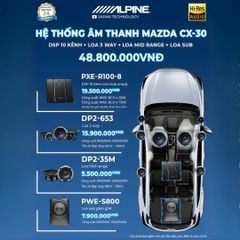Độ loa ô tô Mazda CX-30