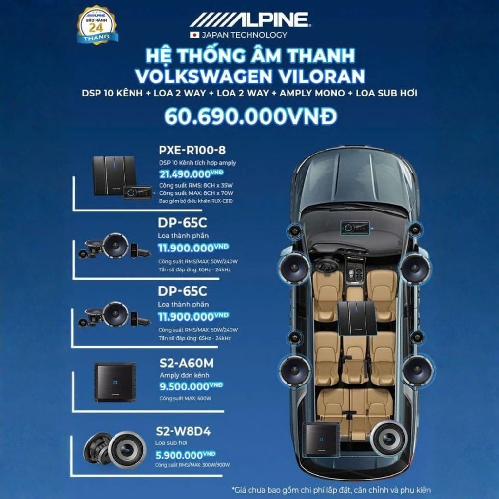 Độ loa ô tô Volkswagen Viloran