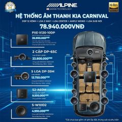 Độ loa ô tô Kia Carnival