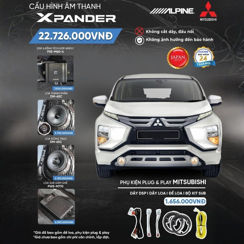 Độ loa ô tô Mitsubishi Xpander