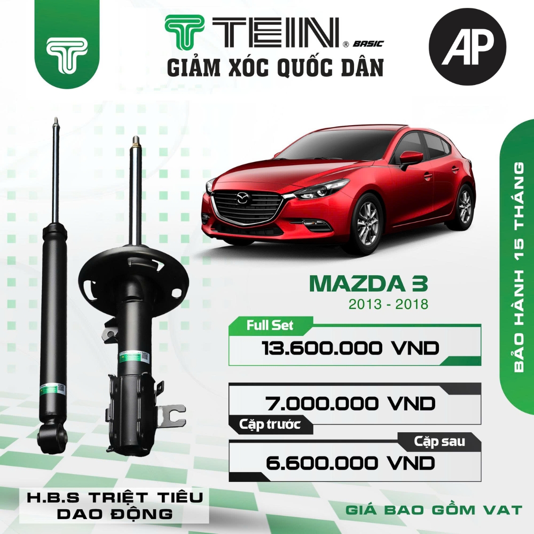 Giảm xóc ô tô Tein Basic MAZDA 3 (2013+)
