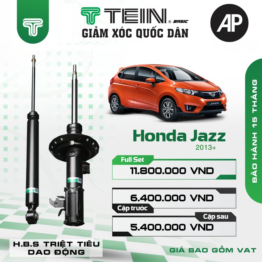 Giảm xóc ô tô Tein Basic HONDA JAZZ (2013+)