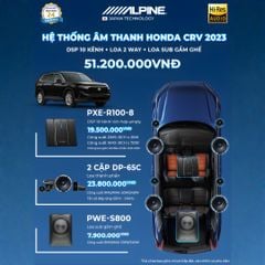 Độ loa ô tô Honda CRV