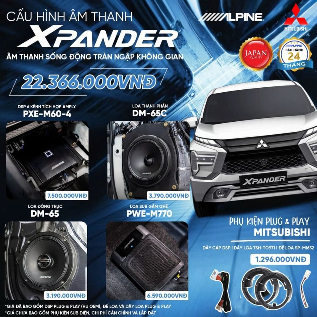 Độ loa ô tô Mitsubishi Xpander
