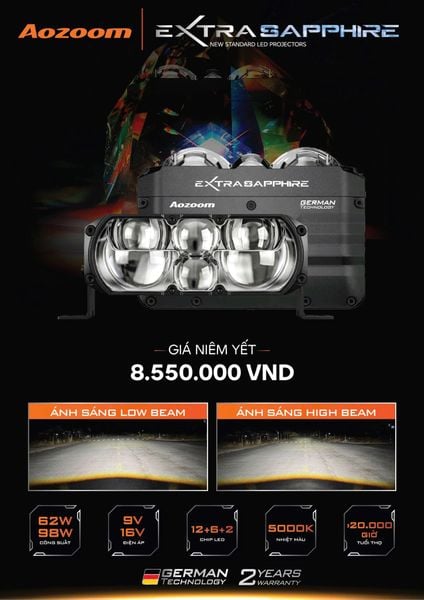 Đèn trợ sáng Extra Sapphire